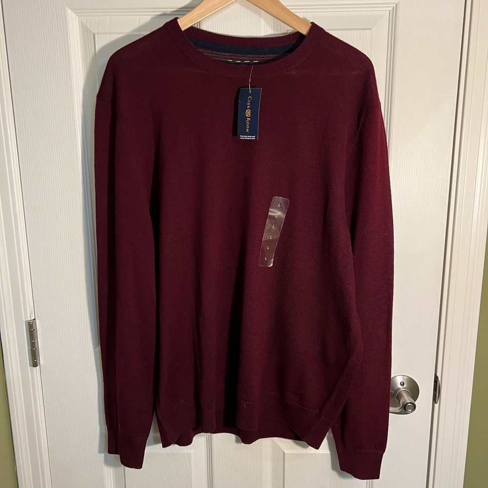 Men’s club room Merino Sweater Large